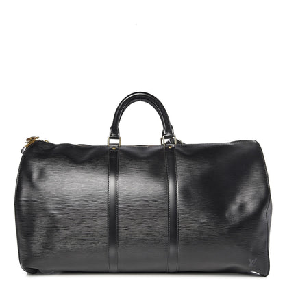 Louis Vuitton Epi Keepall 55 Black 1 of 10