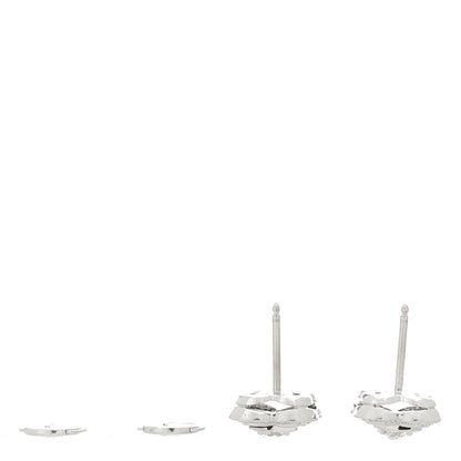 Louis Vuitton 18K White Gold Diamond Les Ardentes Stud Earrings 3 of 4