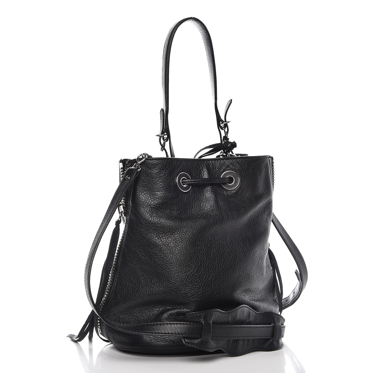 Balenciaga Veau Papier Plate Bucket XS Black 4 of 10