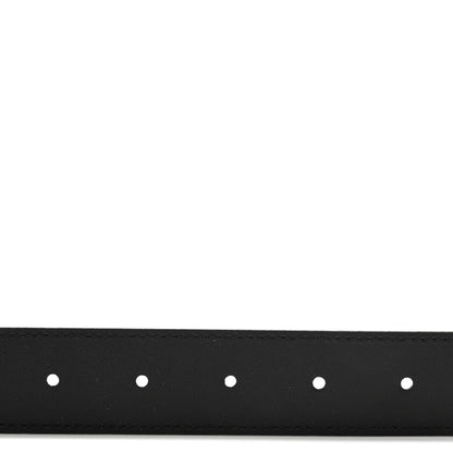 Gucci Azalea Calfskin Enamel Monochrome Double G 30mm Belt 75 30 Black 4 of 5