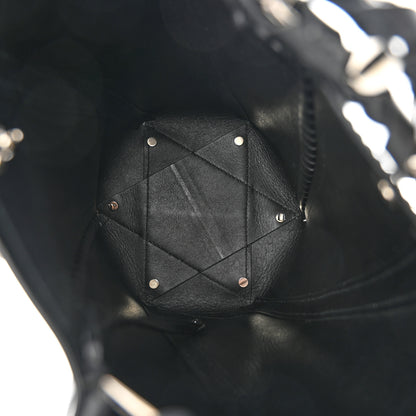 Proenza Schouler Smooth Calfskin Medium Hex Bucket Bag Black White 6 of 12