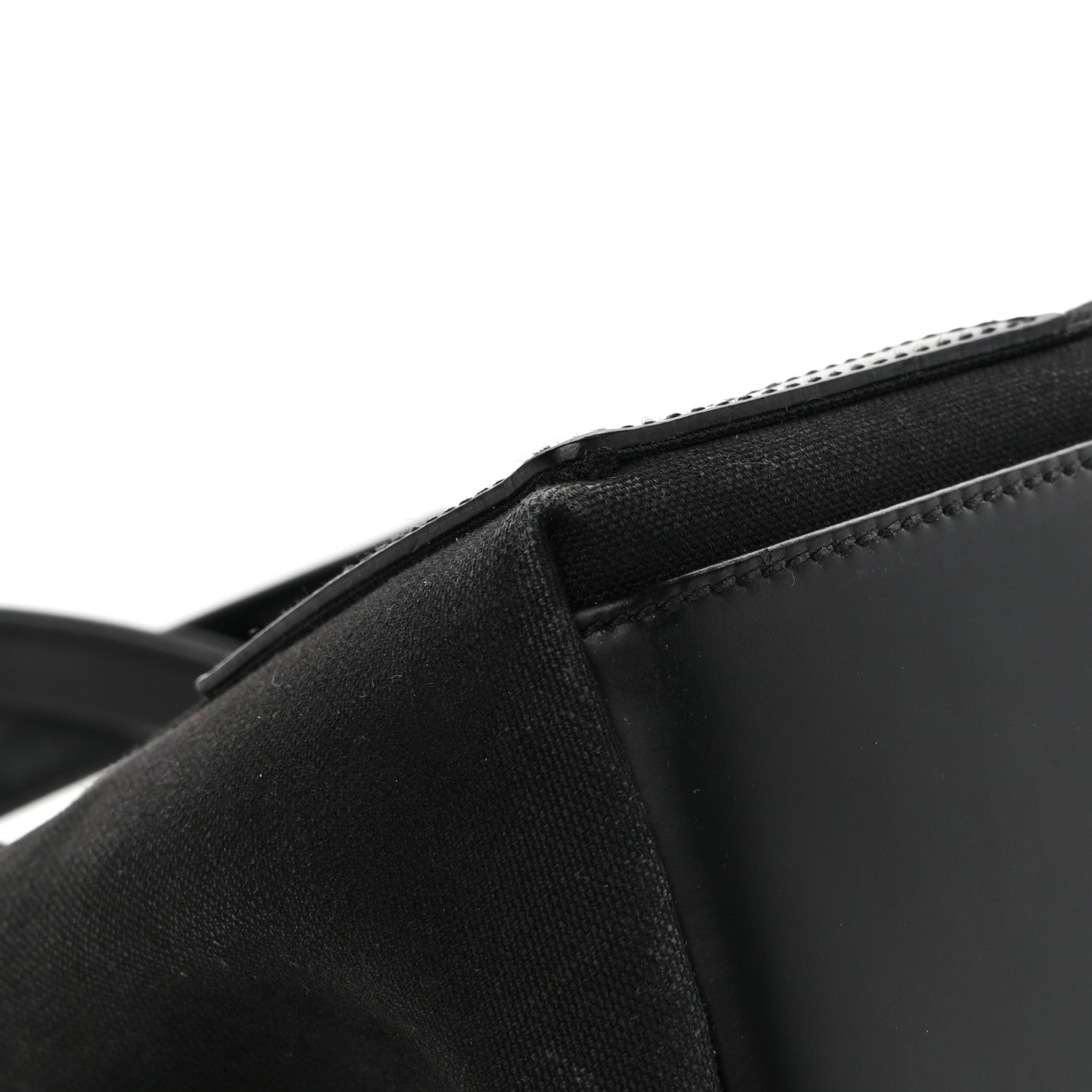 Balenciaga Cotton Canvas Calfskin S Navy Cabas Black 10 of 15