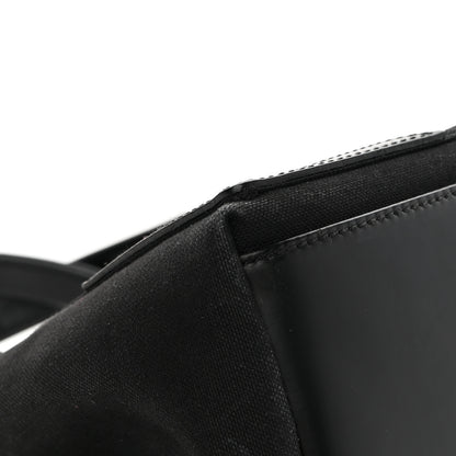 Balenciaga Cotton Canvas Calfskin S Navy Cabas Black 10 of 15