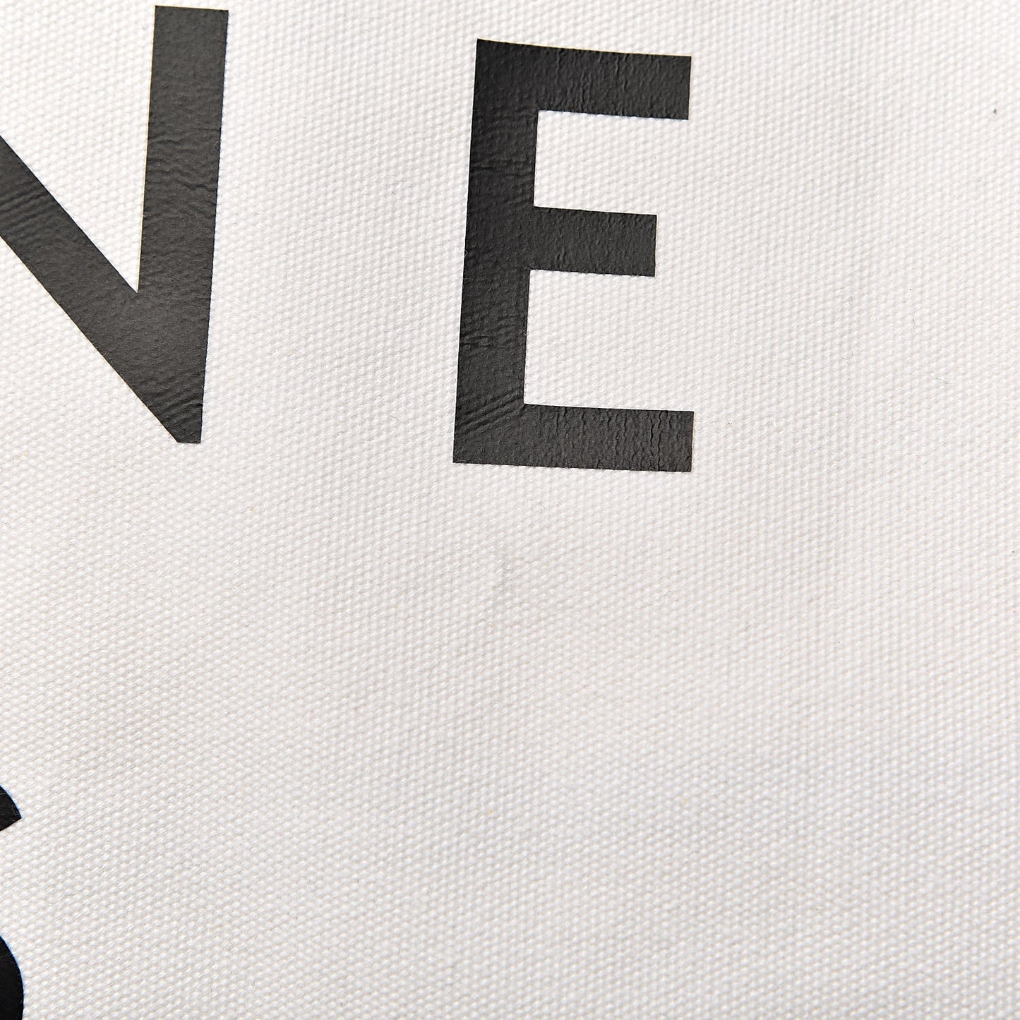 Textile Large Made In Tote White Black