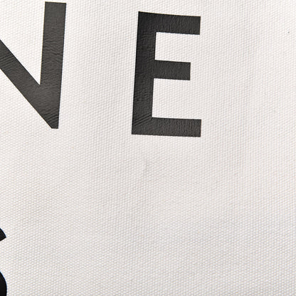 Celine Textile Large Made In Tote White Black 8 of 13