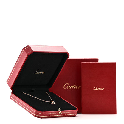 Cartier 18K Pink Gold Interlocking LOVE Necklace 7 of 7