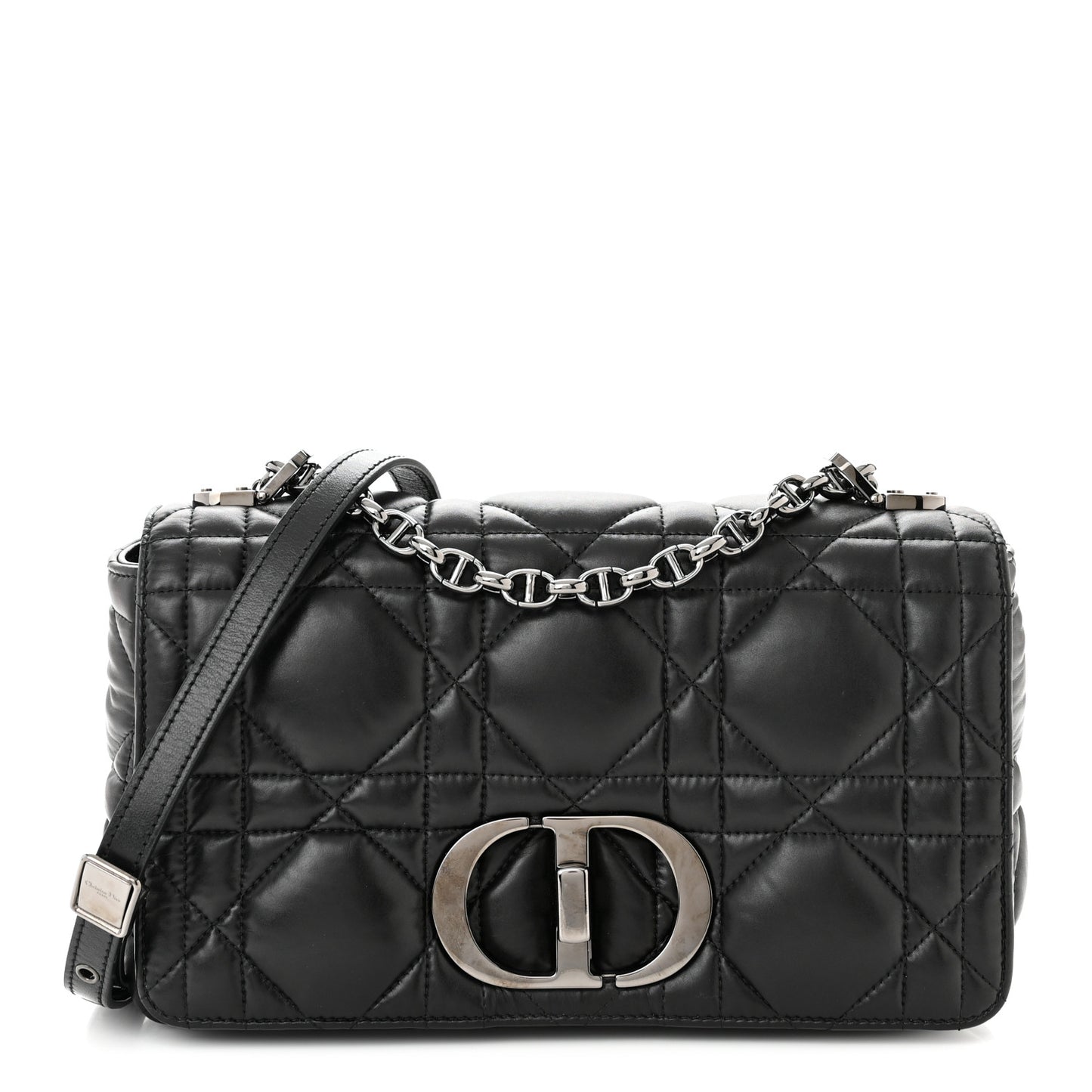 Calfskin Macrocannage Medium Caro Bag Black
