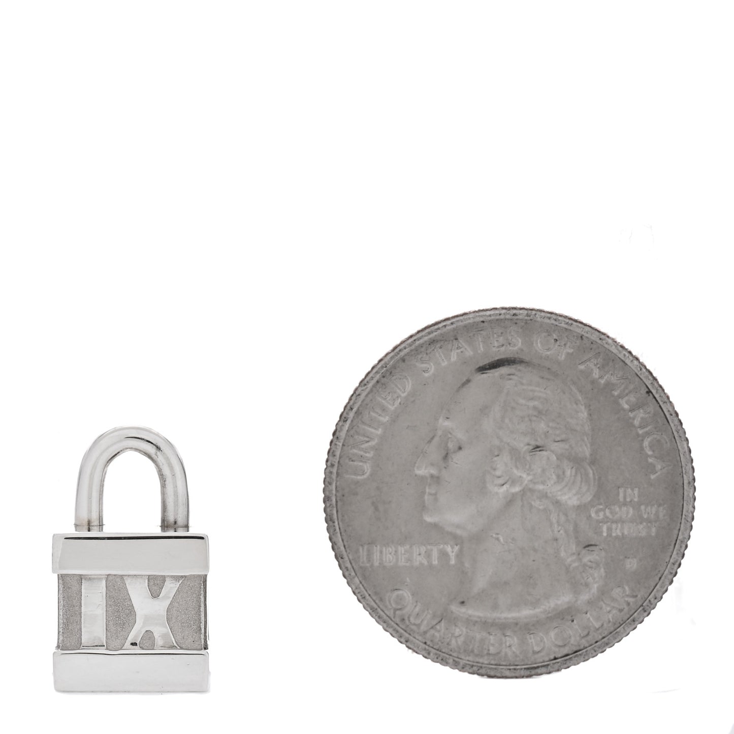 Sterling Silver Atlas Lock Charm