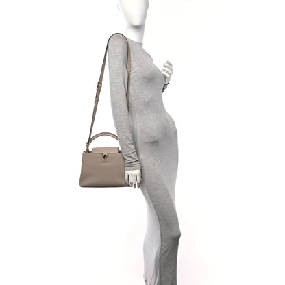 Louis Vuitton Taurillon Capucines BB Galet 2 of 9