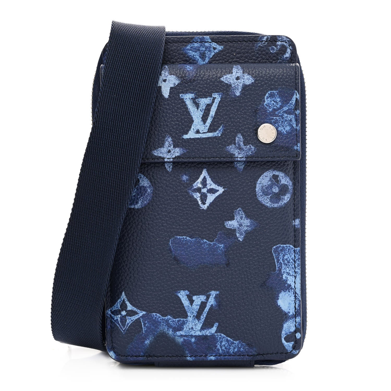 Louis Vuitton Monogram Ink Watercolor Phone Pouch Blue 1 of 11