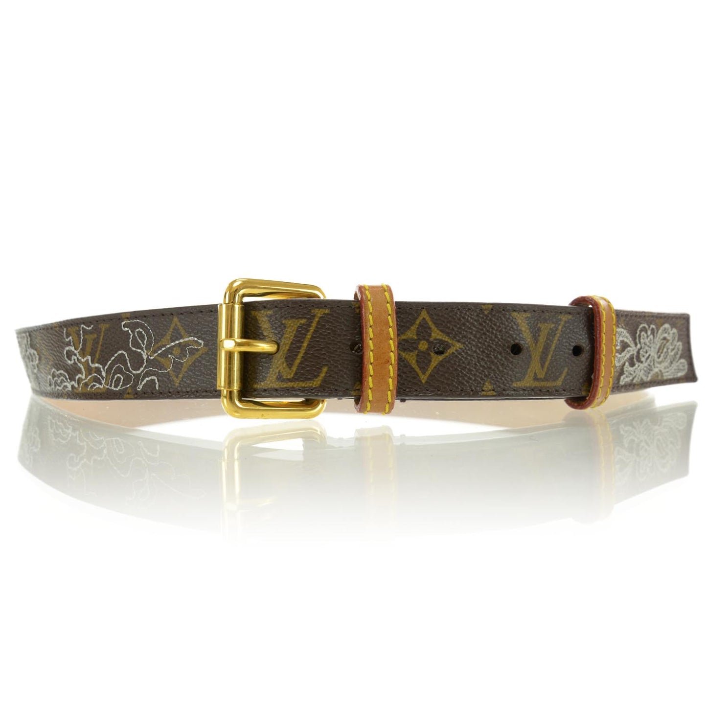 Monogram Dentelle Belt 95 38