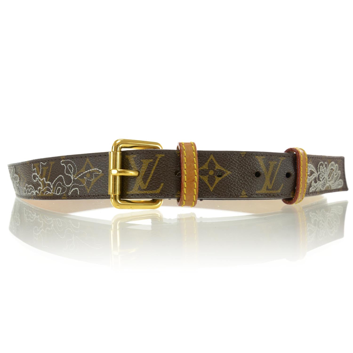 Louis Vuitton Monogram Dentelle Belt 95 38 1 of 7