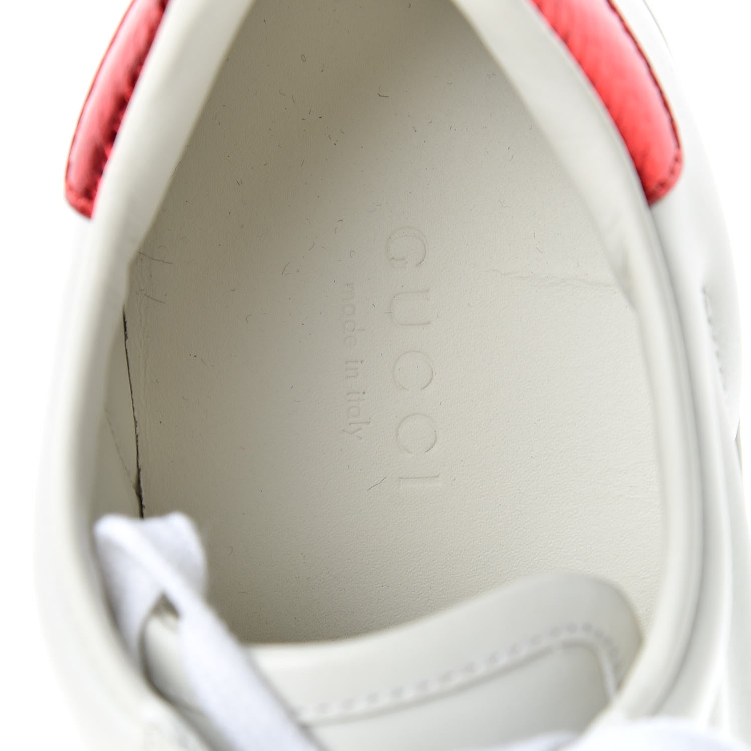 Gucci Calfskin Ayers Crystal Web Pineapple Embroidered Womens New Ace Sneakers 36 White 9 of 12