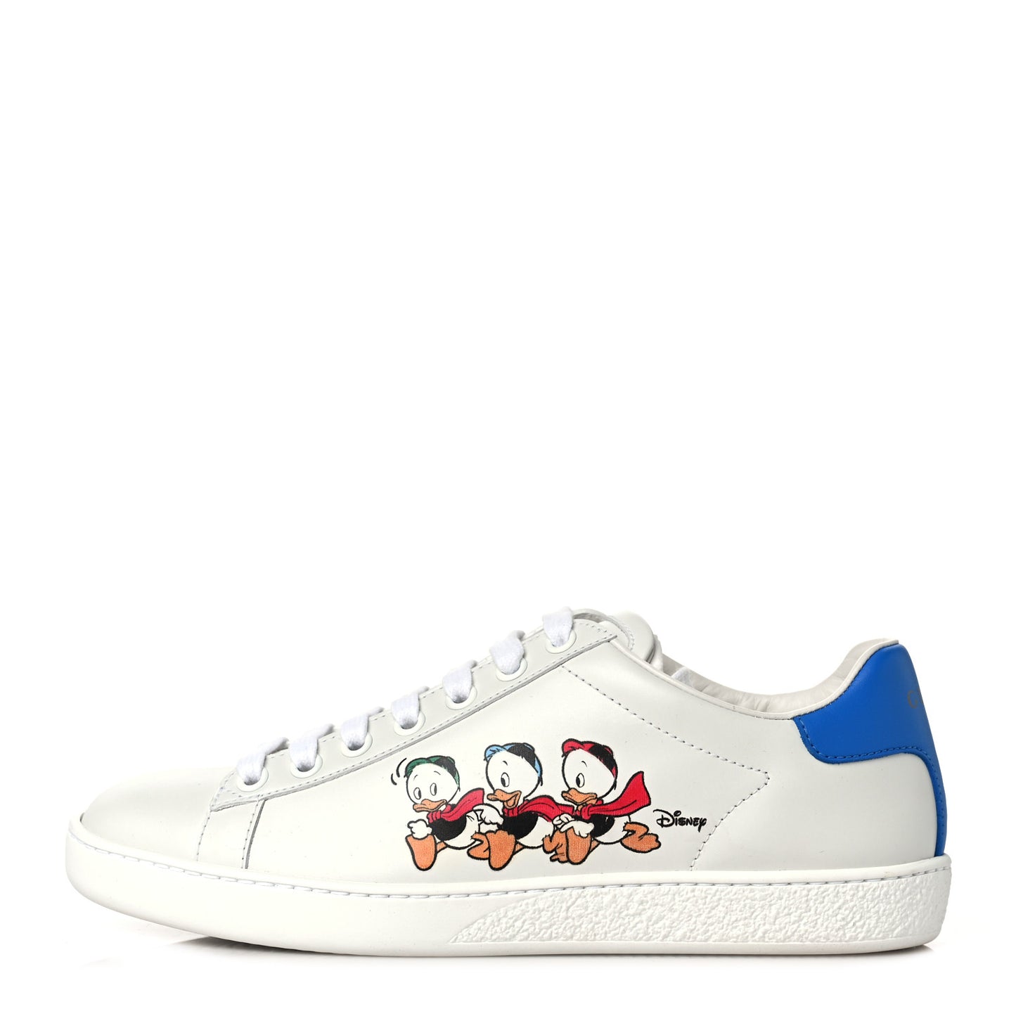 X DISNEY Calfskin Miro Soft Donald Duck Womens Ace Sneakers 35.5 White Bright Splash