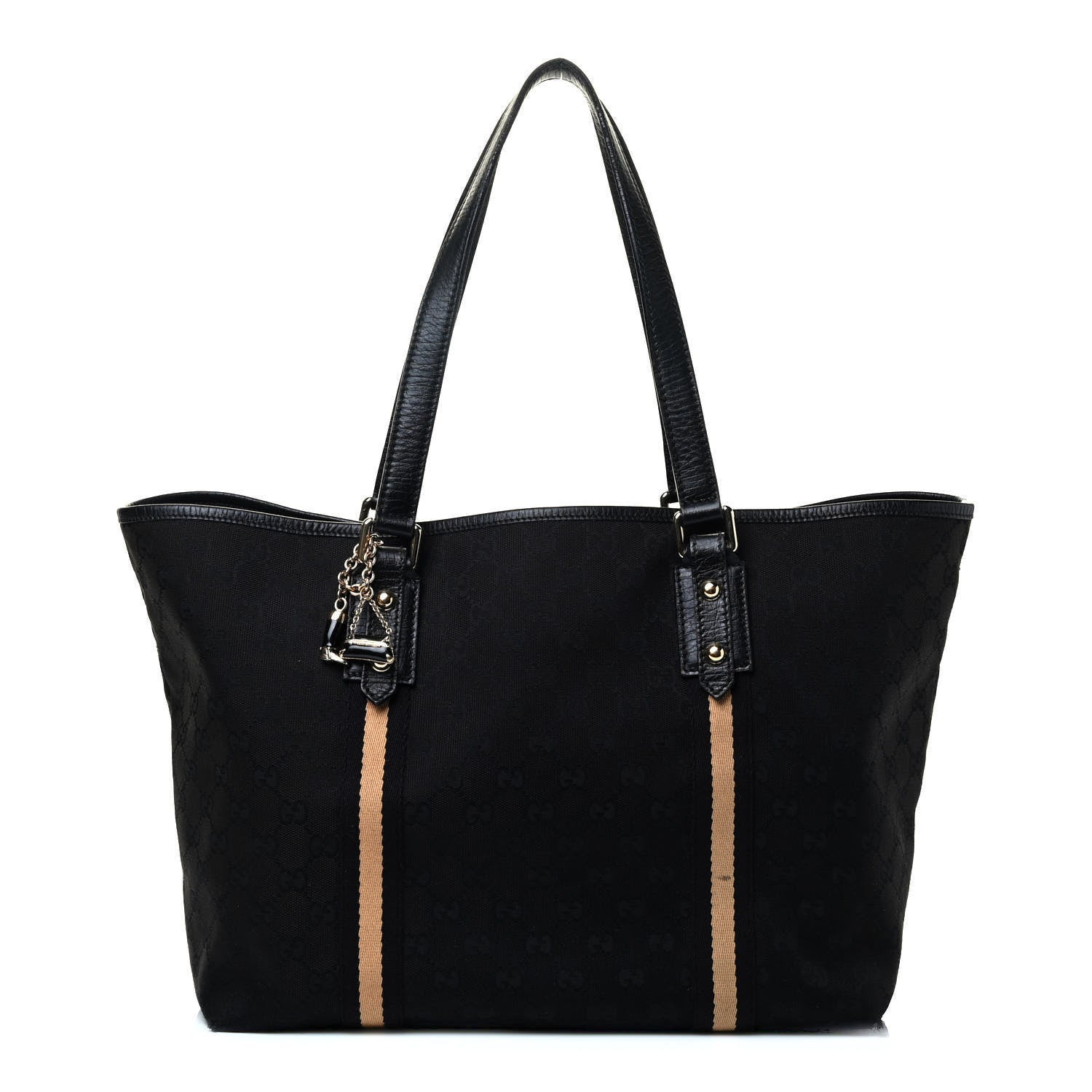 Gucci Monogram Large Jolicoeur Tote Black 1 of 7