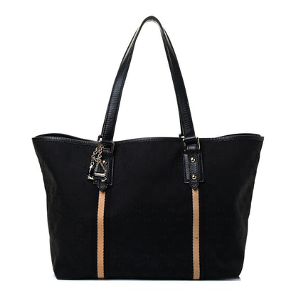 Gucci Monogram Large Jolicoeur Tote Black 1 of 7