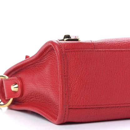 Balenciaga Chevre Gold Metallic Edge Hardware Mini City Rouge Grenade 8 of 12