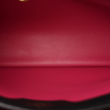 Louis Vuitton Taurillon Capucines MM Black Fuchsia 5 of 10