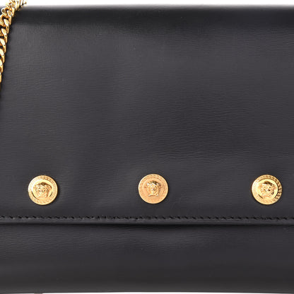 Versace Calfskin Medallion Tribute Crossbody Black 9 of 13