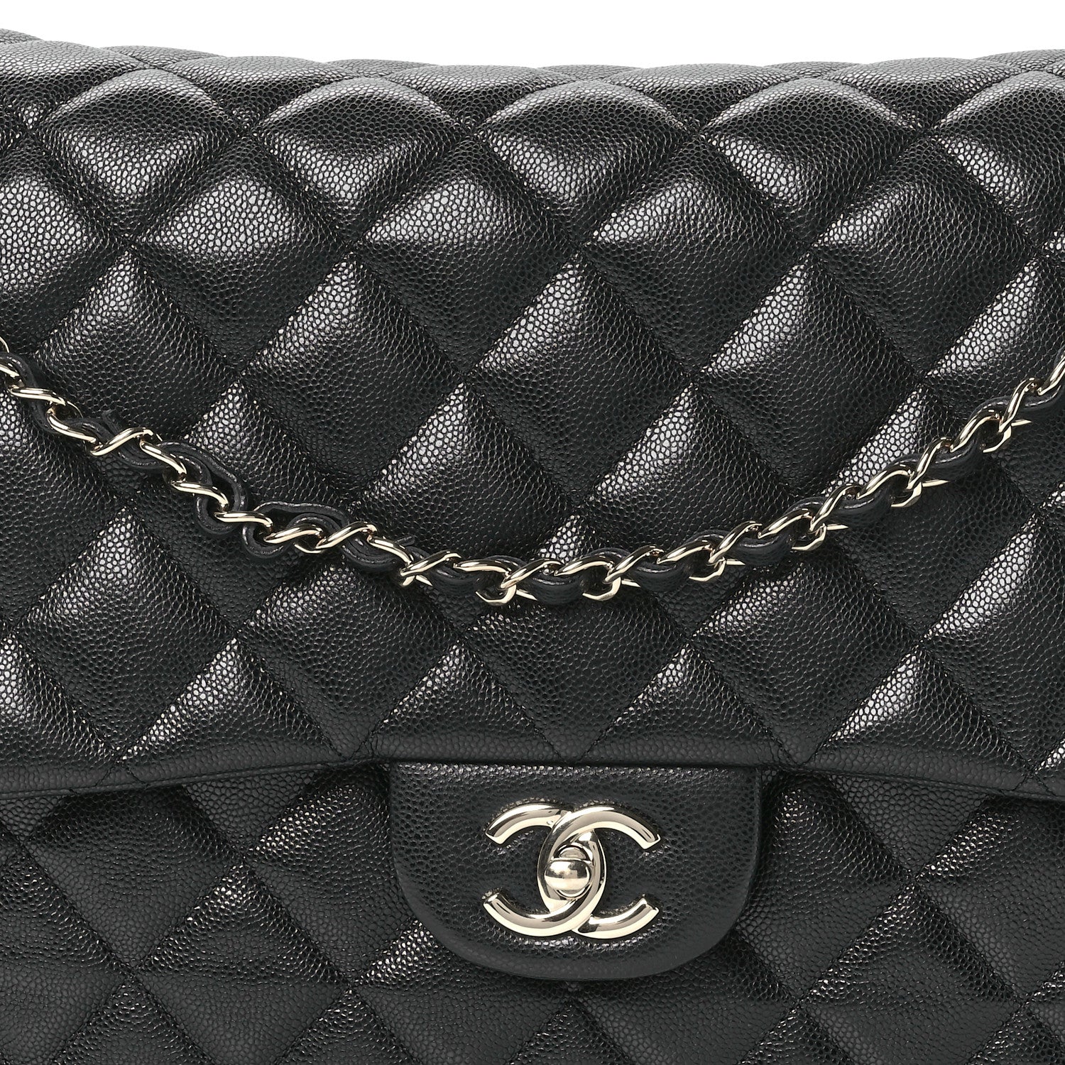 Chanel Caviar Quilted XXL Travel Flap Bag Black 8 of 10