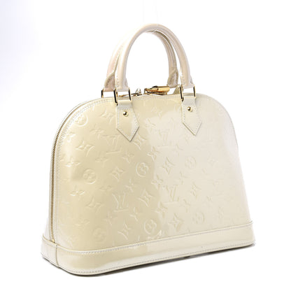 Louis Vuitton Vernis Alma PM Blanc Corail 2 of 10