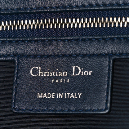 Christian Dior Lambskin Cannage Large Dior Soft Shopping Tote Navy 6 of 9