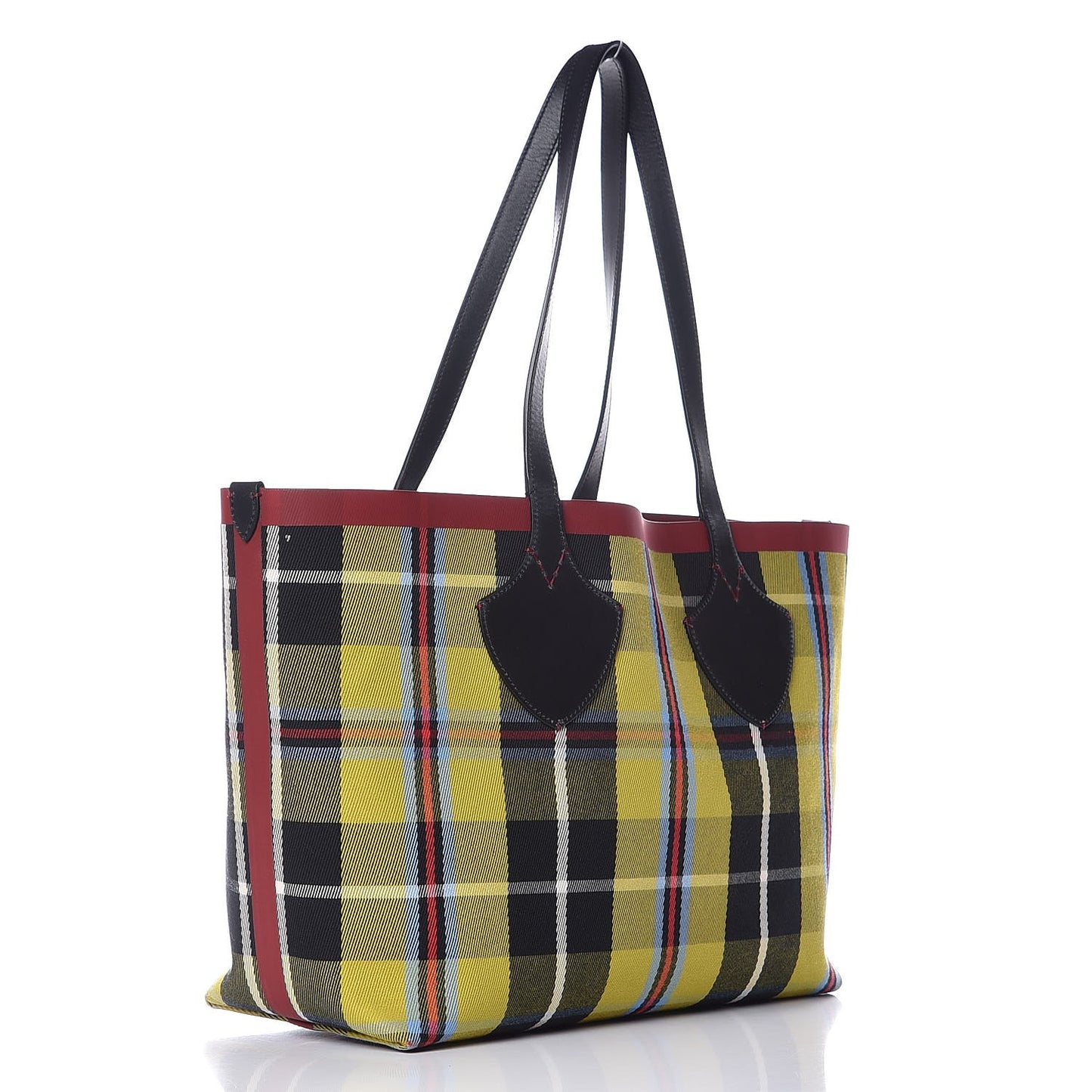 Vintage Check Medium The Giant Reversible Tote Racing Caramel Flax Yellow