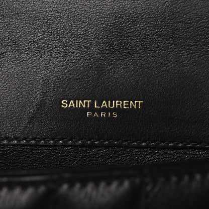 Saint Laurent Lambskin Matelasse Monogram Medium Vicky Chain Bag Black 9 of 9
