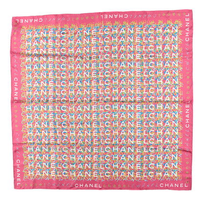 Chanel Silk CC Logo Square Scarf Multicolor 1 of 3