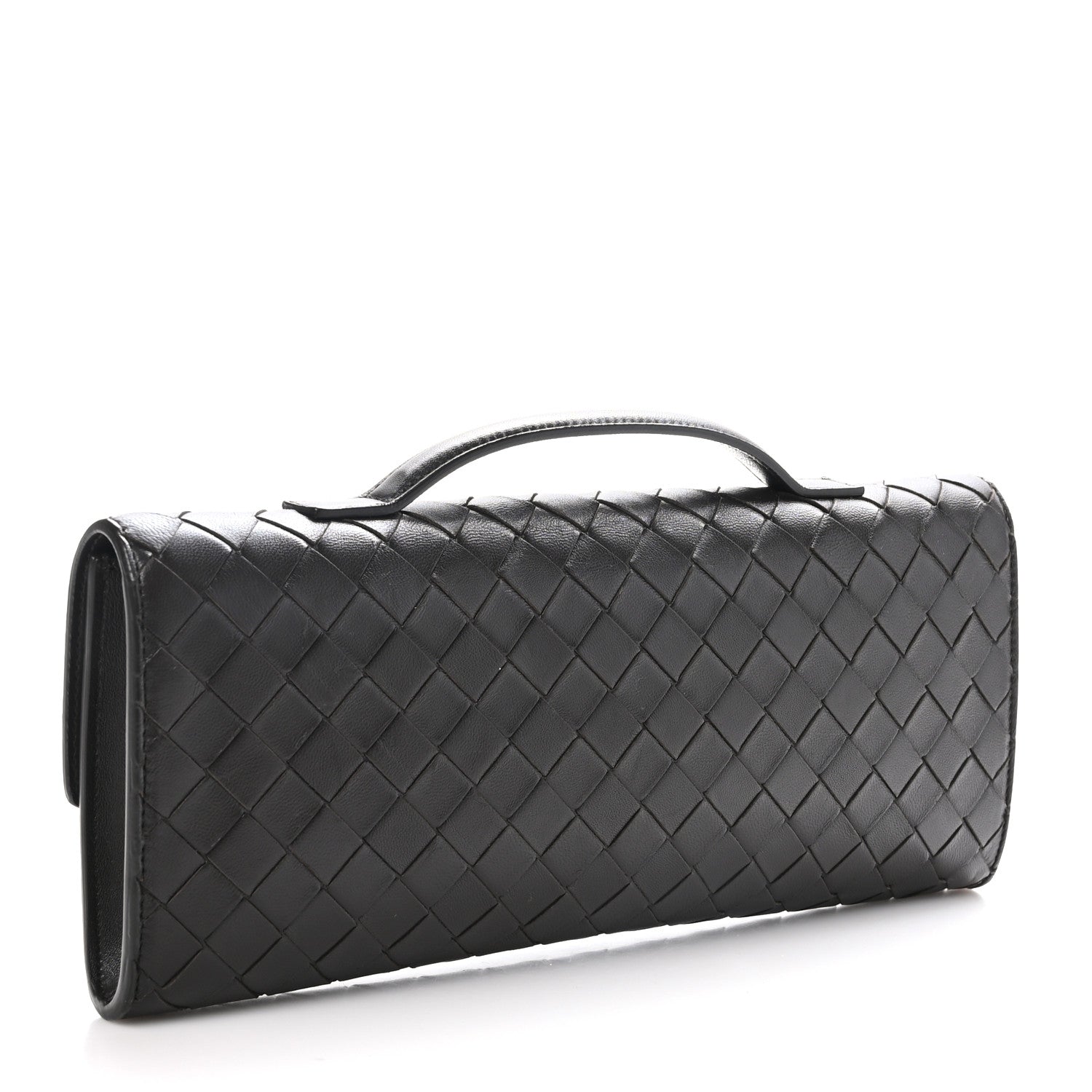 Bottega Veneta Nappa Intrecciato Long Andiamo Top Handle Clutch Fondant 3 of 9