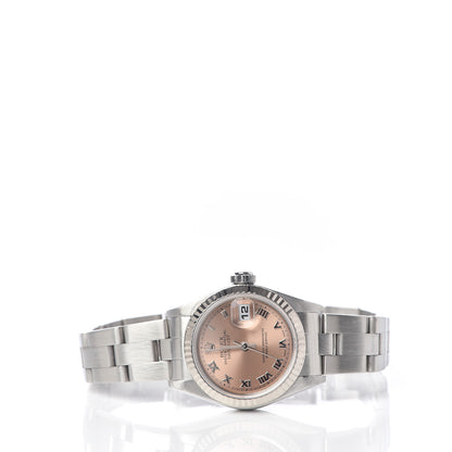 Rolex Stainless Steel 26mm Oyster Perpetual Datejust Watch Pink Roman 79174 3 of 7