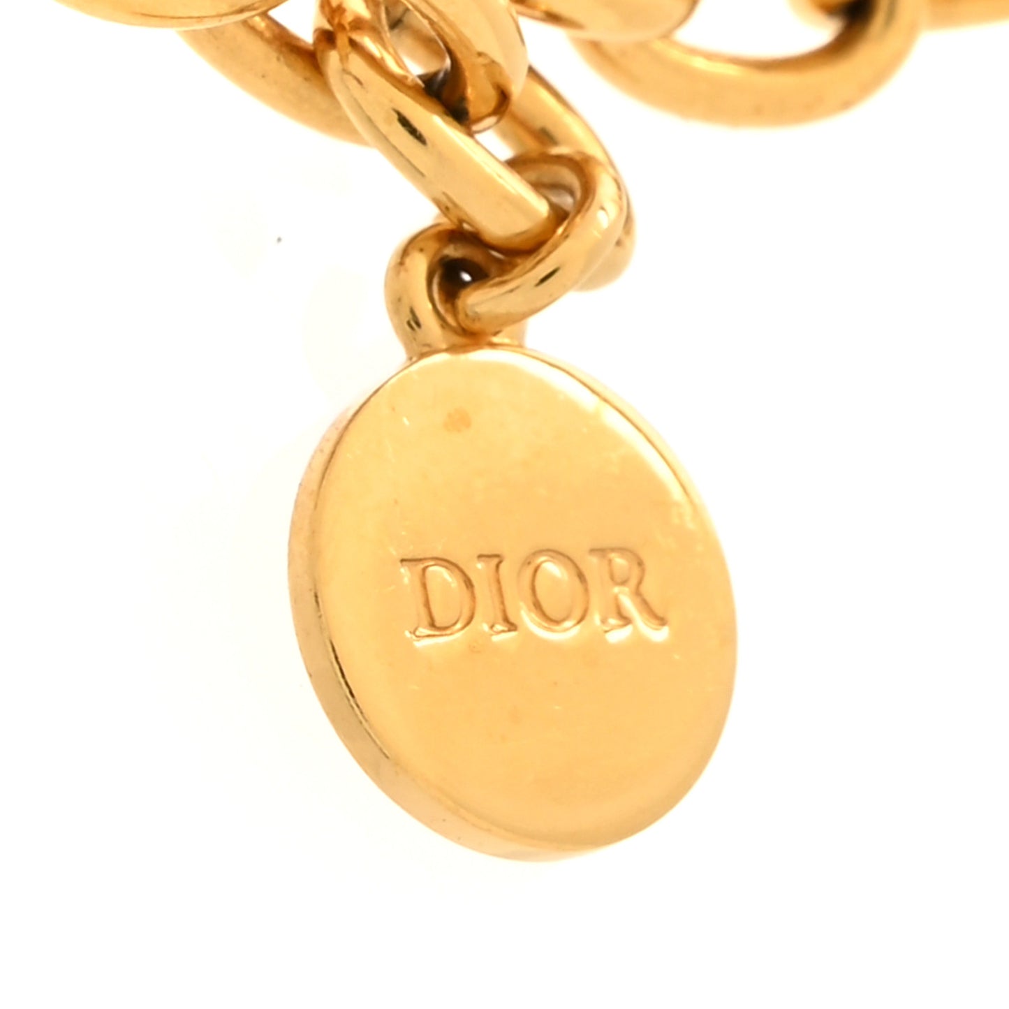 Metal Petit CD Chain Bracelet Gold