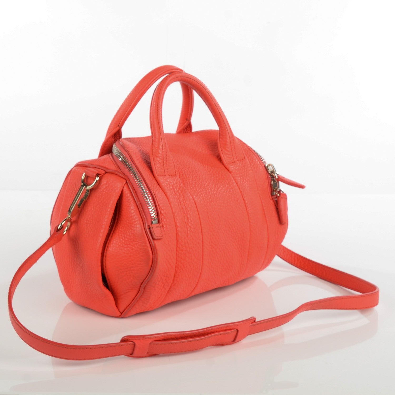 Alexander Wang Pebbled Lambskin Rockie Tang Pale Gold Hardware 3 of 9