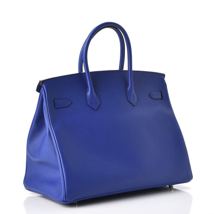 Hermes Epsom Birkin 35 Bleu Electrique 3 of 38