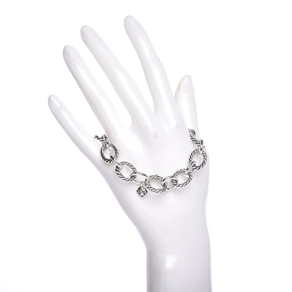 David Yurman Sterling Silver 12mm Large Oval Link Bracelet 2 of 4
