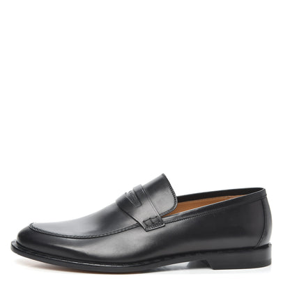 Louis Vuitton Calfskin Mens Kirk Loafers 8.5 Black 1 of 7