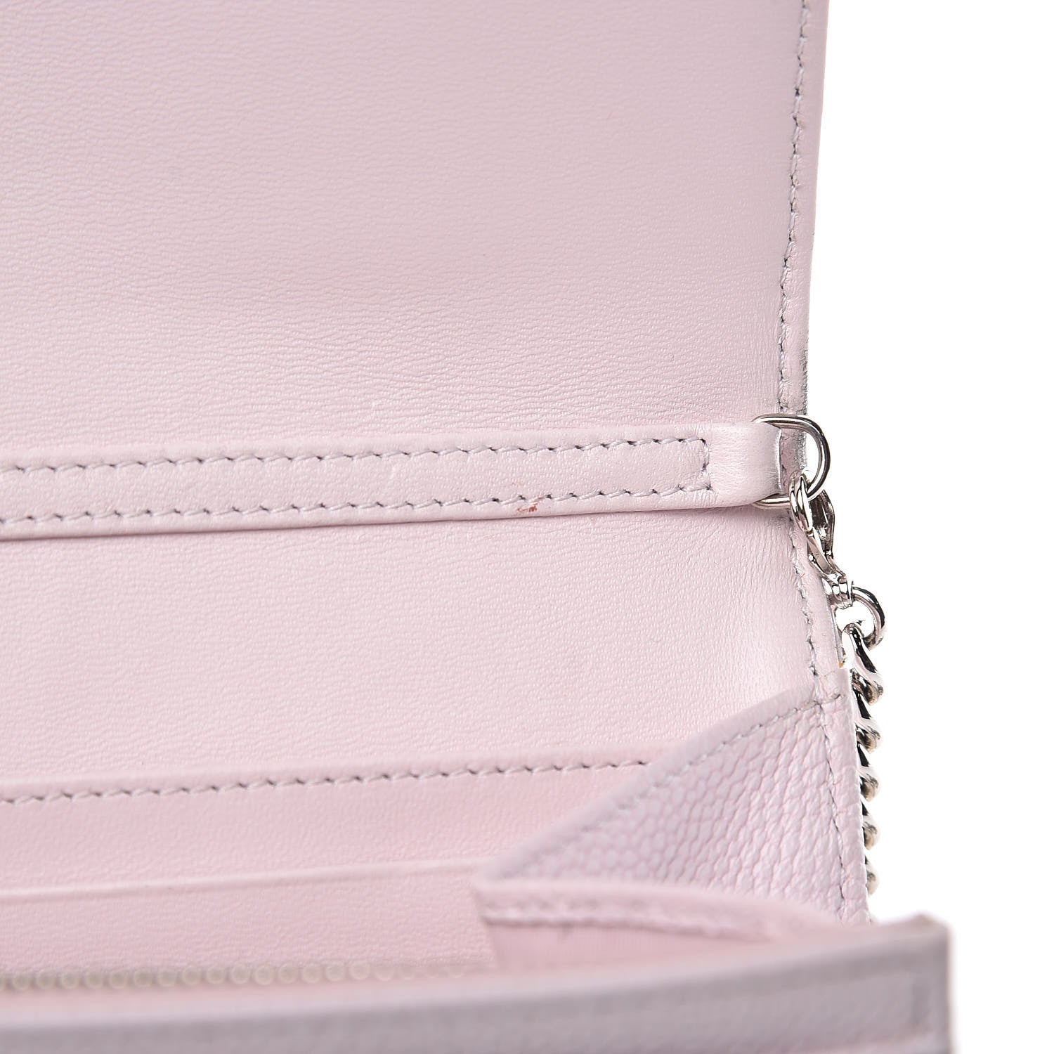 Christian Dior Grained Calfskin Diorama Croisiere Chain Wallet Pink 11 of 15