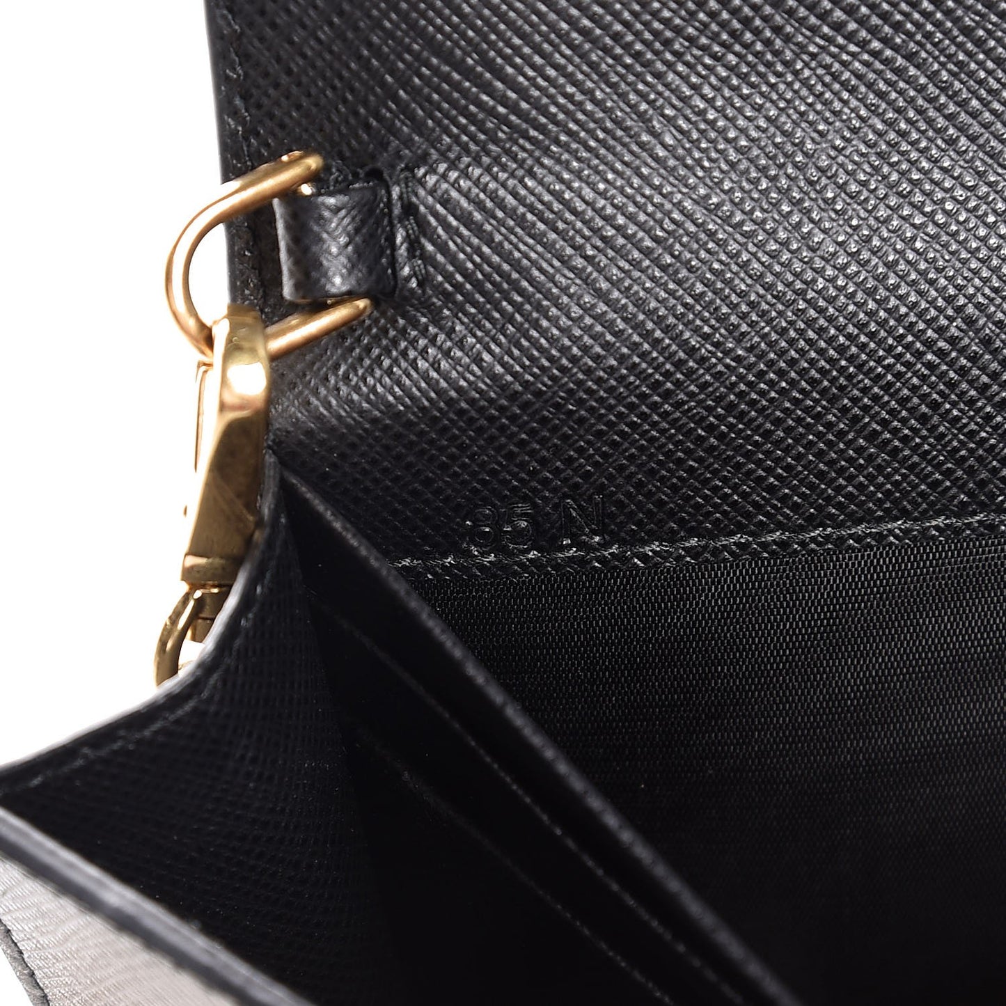 Saffiano Mini Cahier Crossbody Bag Black