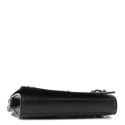 Balenciaga Agneau Giant 12 Brass Wallet On Chain Black 4 of 9