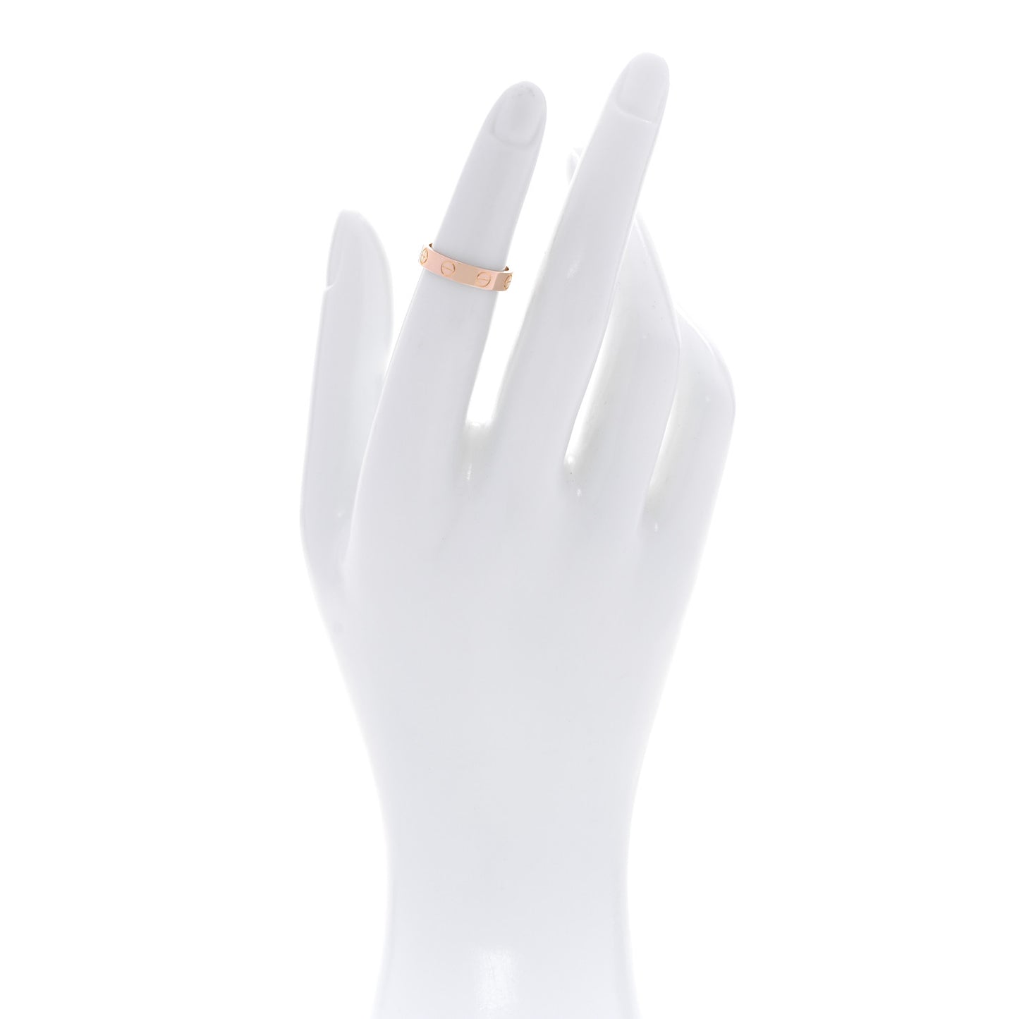 18K Pink Gold 3.5mm LOVE Wedding Band Ring 47 4