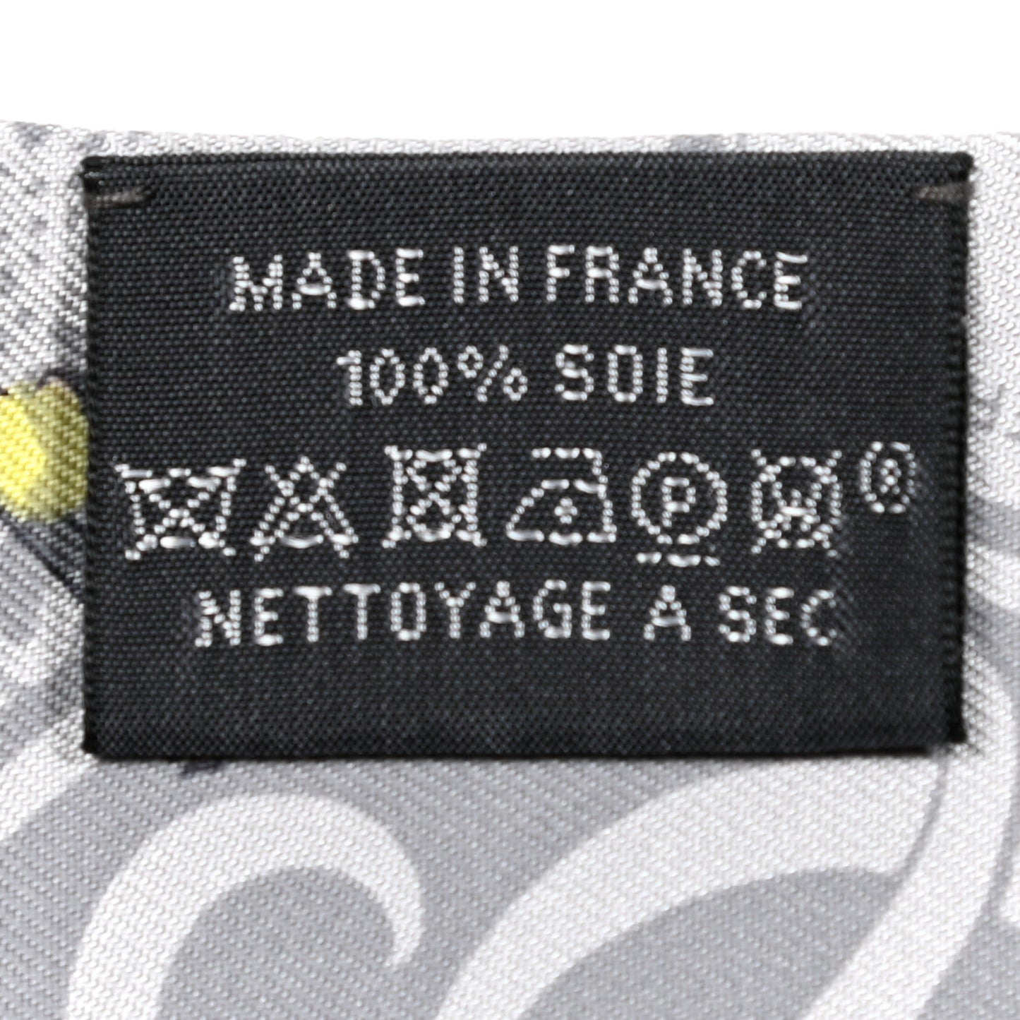Silk Ex-Libris Les Parisiennes Twilly Gris Perle Jaune