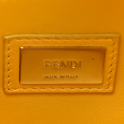 Fendi Vitello Morgan Shiny Nappa Medium Peekaboo Iconic Satchel Polvere Sunflower 7 of 20