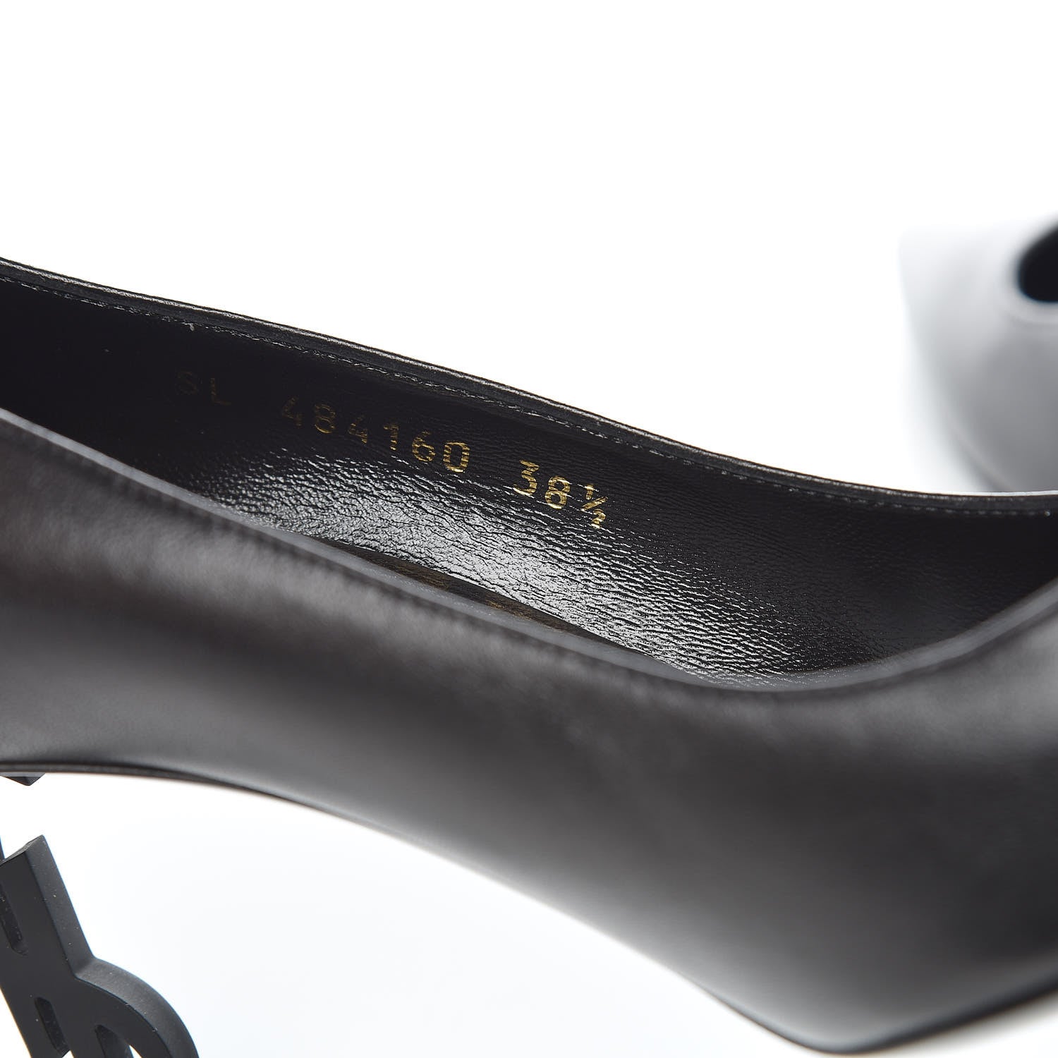 Saint Laurent Calfskin Opyum 85 Pumps 38.5 Black 8 of 10