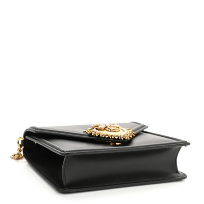 Dolce & Gabbana Smooth Calfskin Small Devotion Envelope Top Handle Bag Black 4 of 7