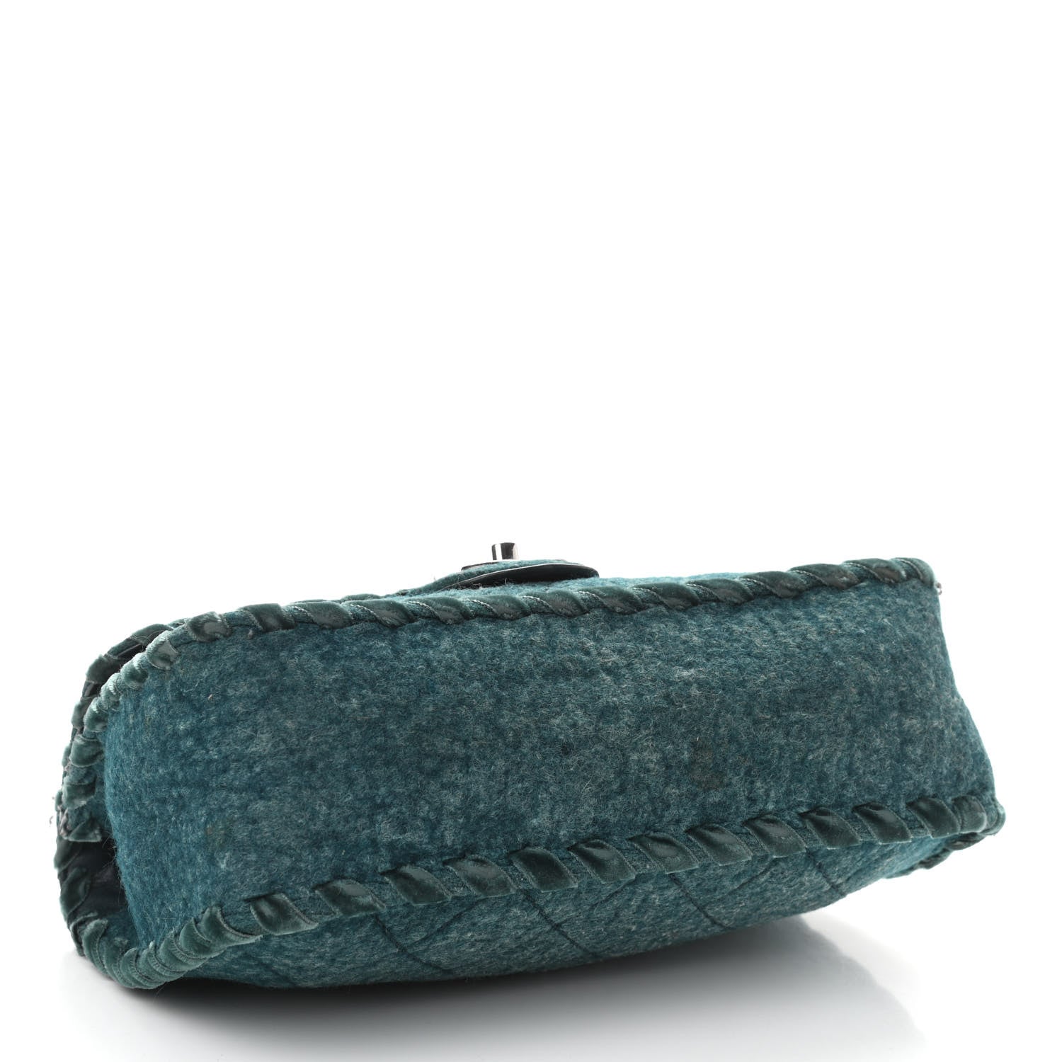 Chanel Fancy Felt Flap Teal 4 of 12