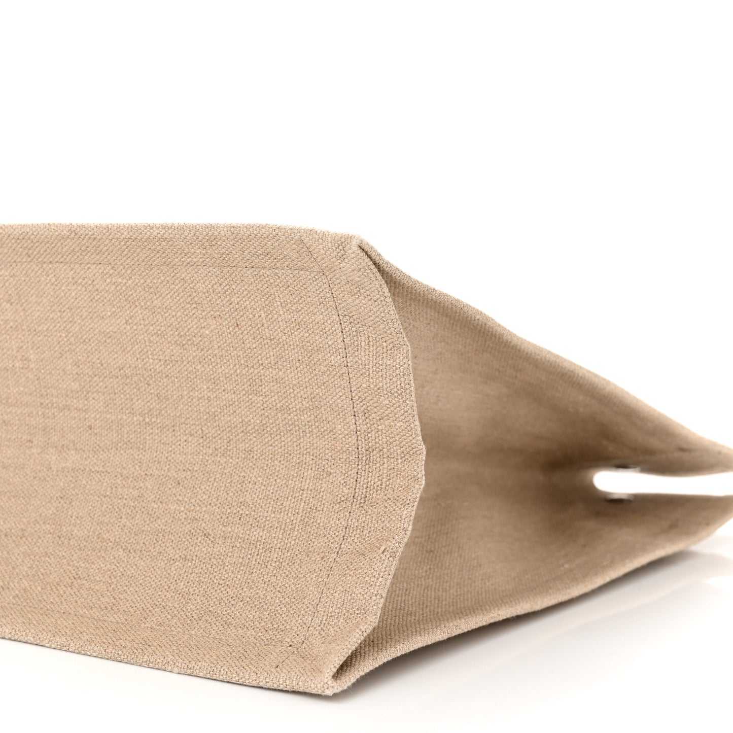 Linen Calfskin Rive Gauche Tote Optic White