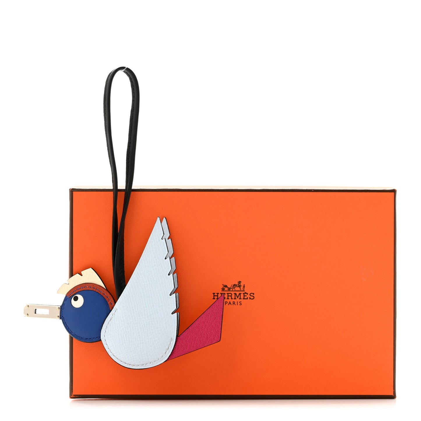 Epsom Swift Chevre Mysore Birdy Bag Charm Bleu Brume Rose Mexico Bleu Royal Cuivre Nata Black
