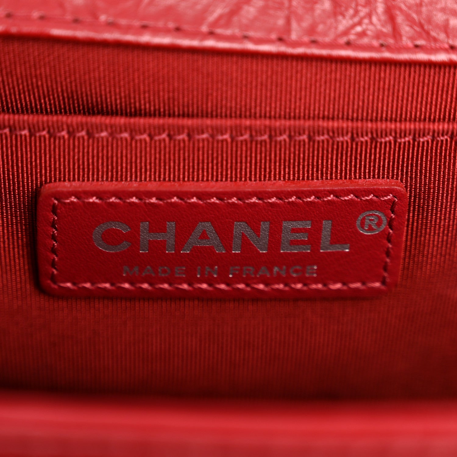 Chanel Aged Calfskin Chevron Quilted Medium Jacket Boy Flap Red 6 of 12