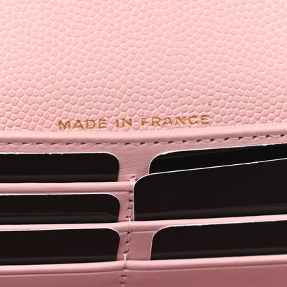 Chanel Caviar Quilted Large Gusset Flap Wallet Light Pink 6 of 9