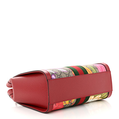 Gucci GG Supreme Monogram Flora Web Small Ophidia Tote Bag Red 4 of 10